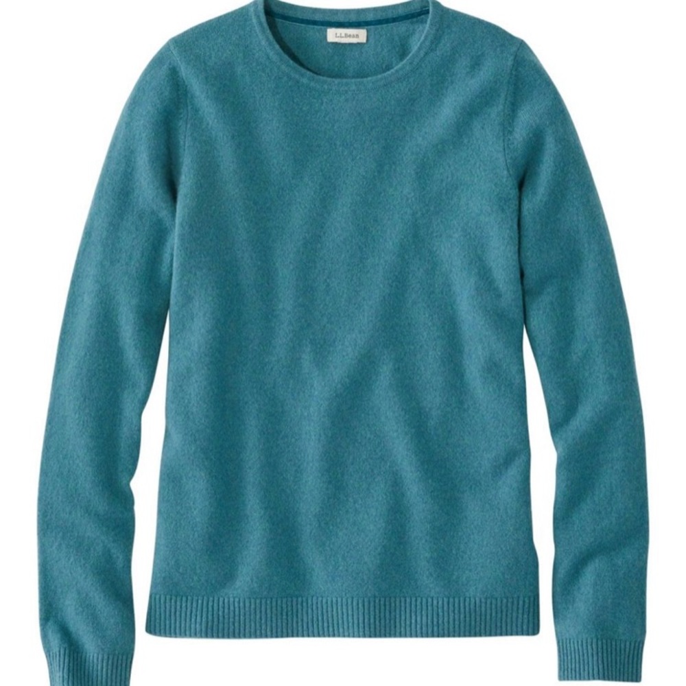 Pretty blue 100% Cashmere LL Bean sweater